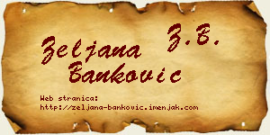 Željana Banković vizit kartica